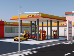 low poly city mega pack 3 3D Model