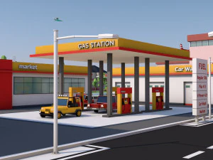 low poly city mega pack 3 3D Model