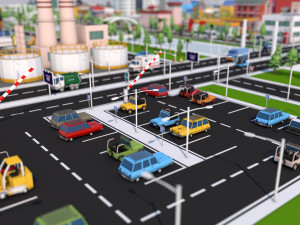 low poly city mega pack 3 3D Model