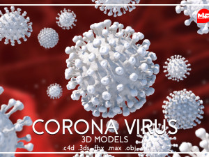 corona virus Modèle 3D