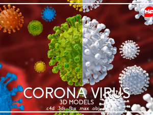 corona virus Modèle 3D