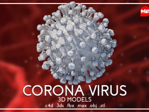 corona virus Modèle 3D