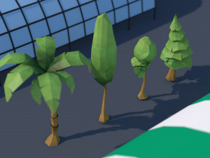 roads rooftop street elements 3 in 1 3D मॉडल