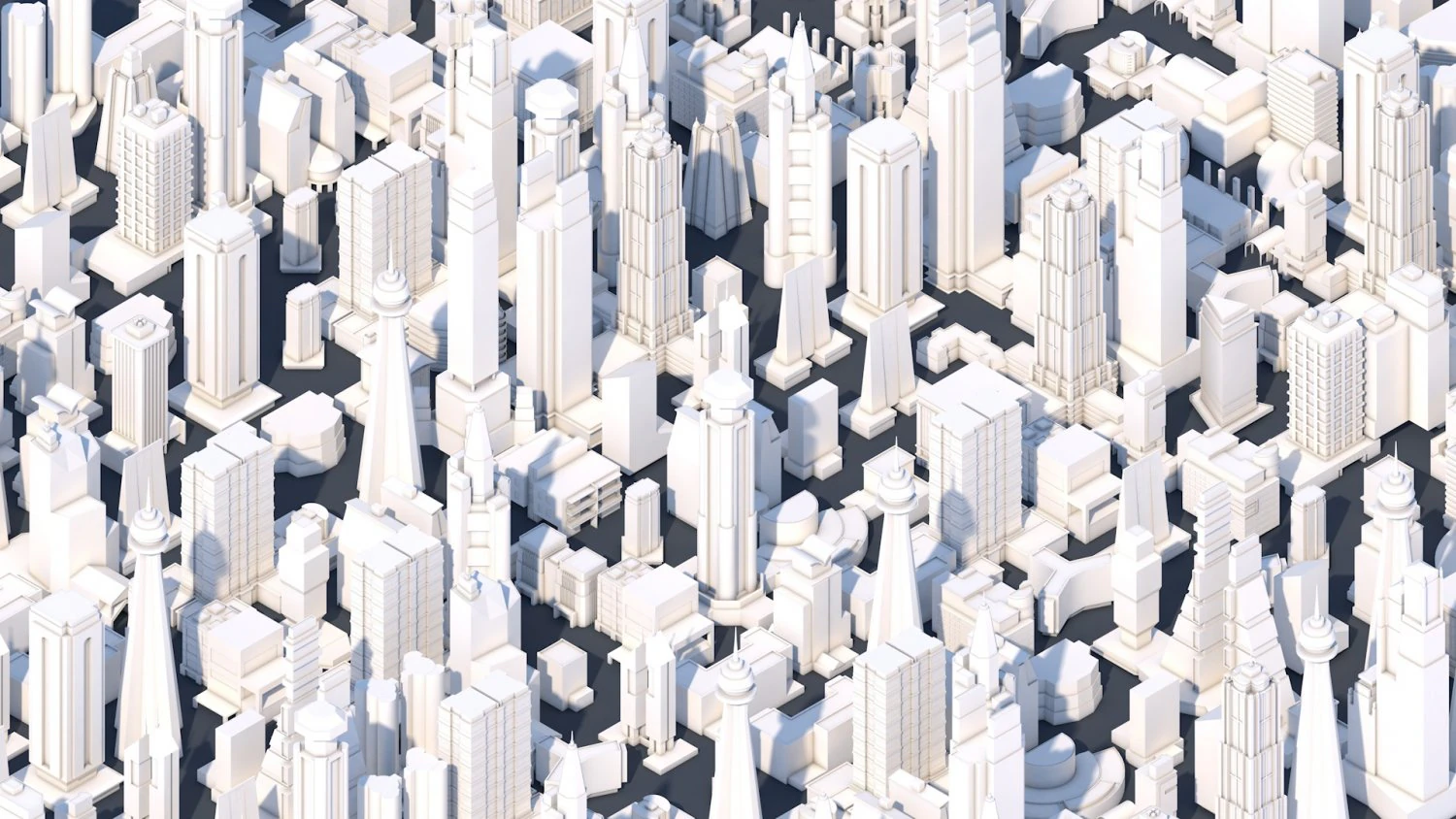 low poly city buildings 3D Model .c4d .max .obj .3ds .fbx .stl .blend 
