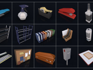 Low Poly City Mega Pack 3D Model