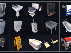 Low Poly City Mega Pack 3D Model