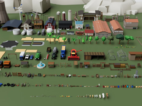 Farm House and Animals Pack for Game Ready 3D Модель