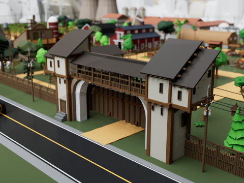 Farm House and Animals Pack for Game Ready 3D Модель