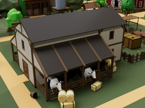 Farm House and Animals Pack for Game Ready 3D Модель