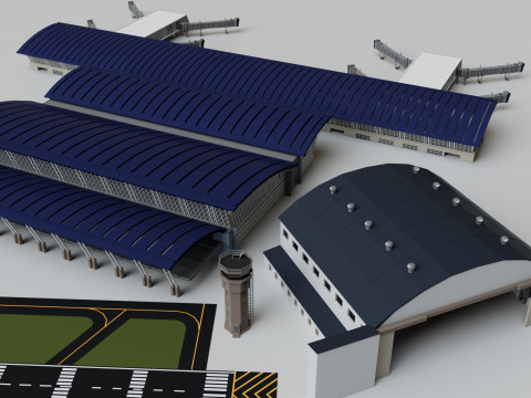 Airport Mega Collection Pack 3D-Modell