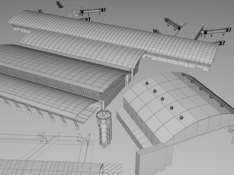 Airport Mega Collection Pack 3D-Modell