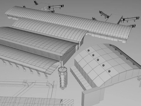 Pacote de Mega Cole&ccedil;&atilde;o do Aeroporto Modelo 3D