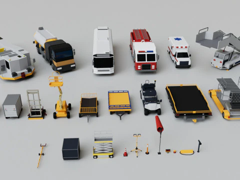 Pacote de Mega Cole&ccedil;&atilde;o do Aeroporto Modelo 3D