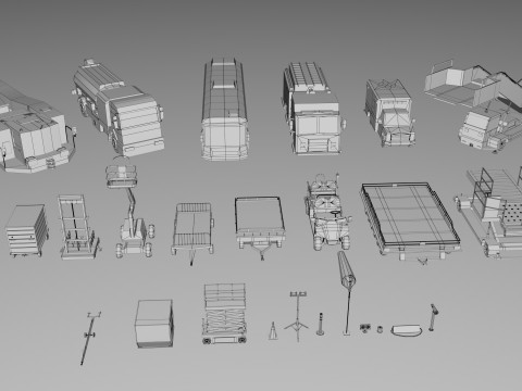 Airport Mega Collection Pack 3D-Modell