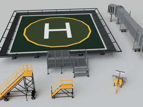 Pacote de Mega Cole&ccedil;&atilde;o do Aeroporto Modelo 3D