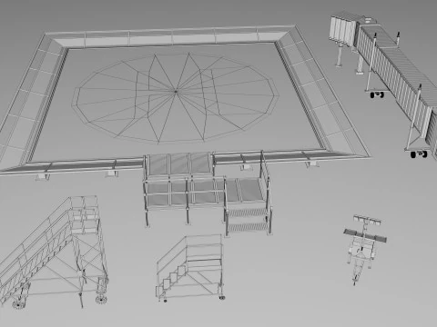 Pacote de Mega Cole&ccedil;&atilde;o do Aeroporto Modelo 3D