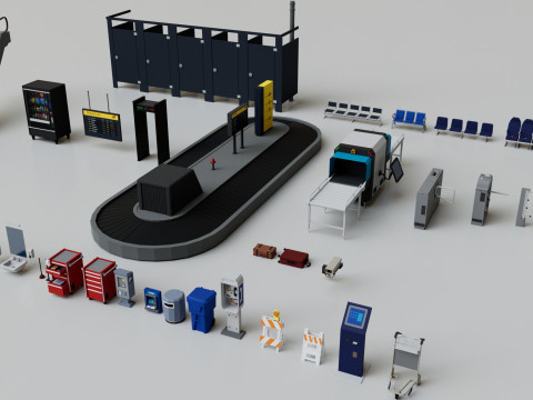 Airport Mega Collection Pack 3D-Modell