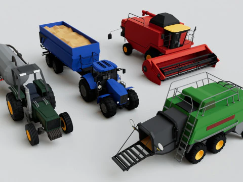 150 Vehicles Mega Pack Collection - Game Ready 3D Model