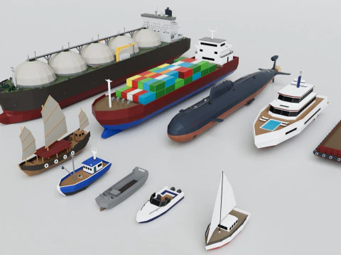 150 Vehicles Mega Pack Collection - Game Ready 3D Model
