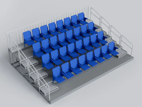 Cole&ccedil;&atilde;o de Pacotes de Est&aacute;dio Esportivo - Pronto para Jogo Modelo 3D