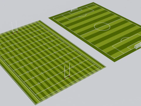 Cole&ccedil;&atilde;o de Pacotes de Est&aacute;dio Esportivo - Pronto para Jogo Modelo 3D
