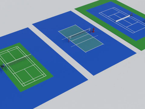 Cole&ccedil;&atilde;o de Pacotes de Est&aacute;dio Esportivo - Pronto para Jogo Modelo 3D