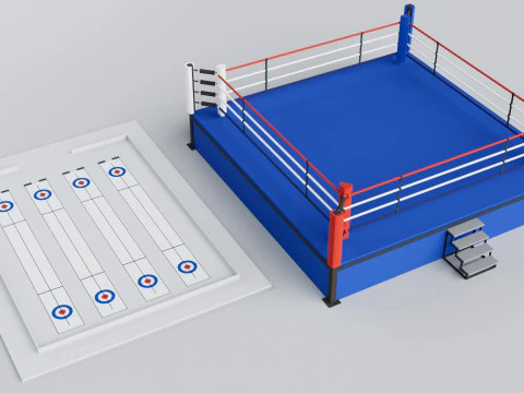 Cole&ccedil;&atilde;o de Pacotes de Est&aacute;dio Esportivo - Pronto para Jogo Modelo 3D