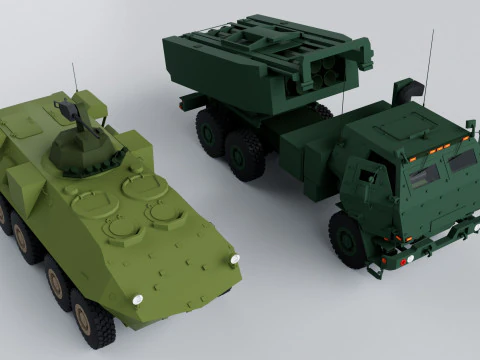 Collezione Mega Pack militare - Gioco pronto Modello 3D