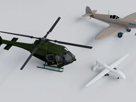 Collezione Mega Pack militare - Gioco pronto Modello 3D