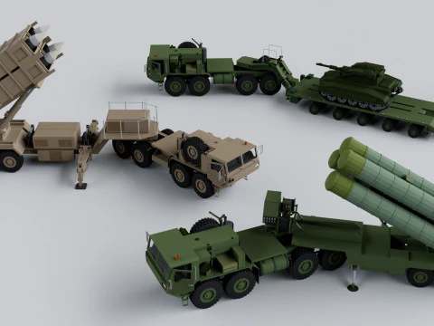 Collezione Mega Pack militare - Gioco pronto Modello 3D