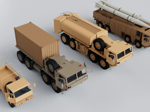 Collezione Mega Pack militare - Gioco pronto Modello 3D