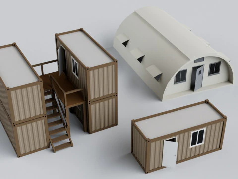 Collezione Mega Pack militare - Gioco pronto Modello 3D