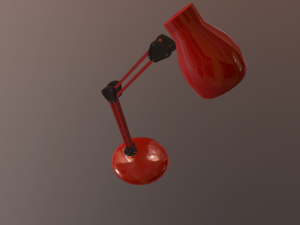 lamp red Model 3D