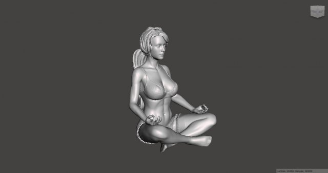 3d printable nude female body pose 10 free 3Dプリントモデル .c4d .max .obj .3ds .fbx .stl .blend 