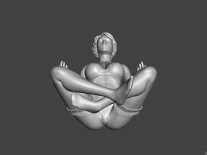3d printable nude female body pose 10 free 3Dプリントモデル