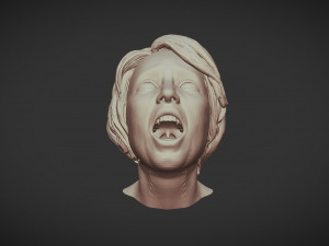 3d printable female body face 01 3D Print Model