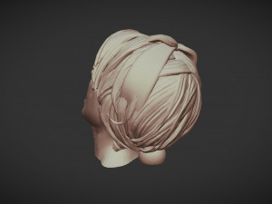 3d printable female body face 01 3D Druckmodell
