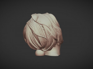 3d printable female body face 01 3D Druckmodell