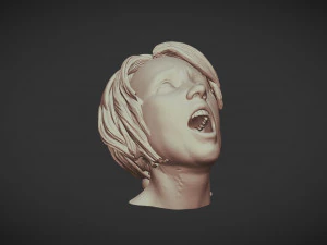 3d printable female body face 01 3D Print Model