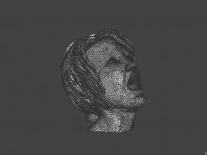 3d printable female body face 01 3D Druckmodell