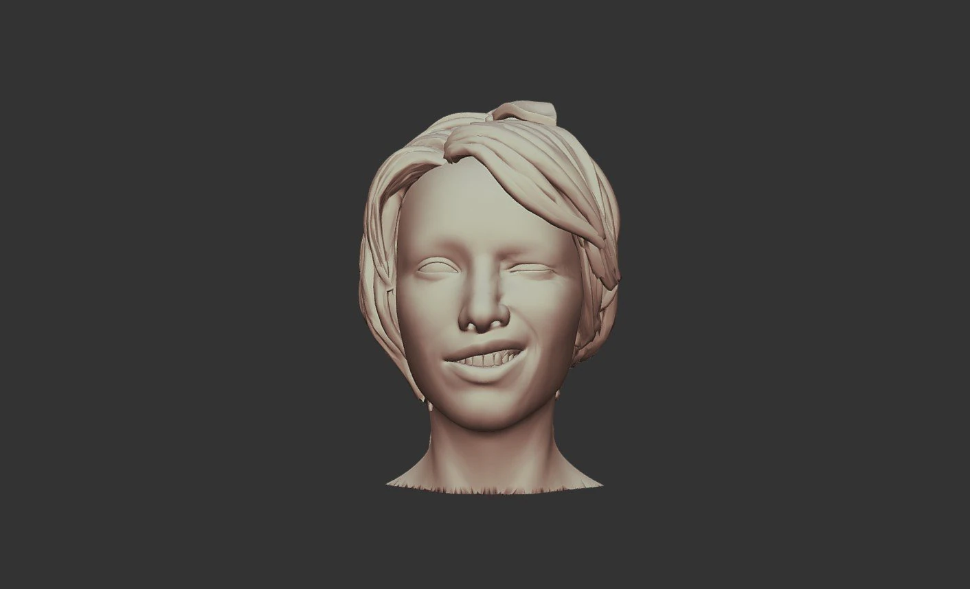 3d printable female body face 02 3D Print Model .c4d .max .obj .3ds .fbx .stl .blend 