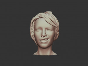 3d printable female body face 02 3D Print Model