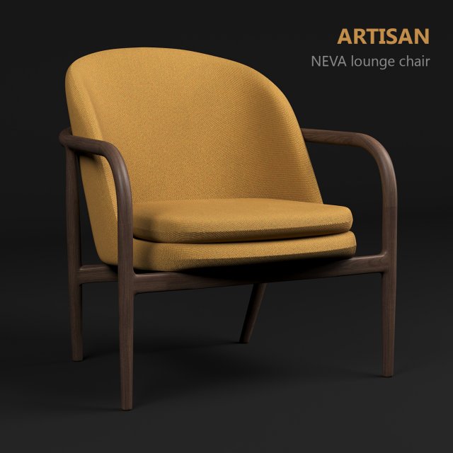 artisan - neva lounge chair Modelo 3D .c4d .max .obj .3ds .fbx .stl .blend 