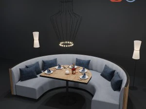 circle sofa 3D Model