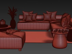 the brixx porcini collection - dedon 3D Model