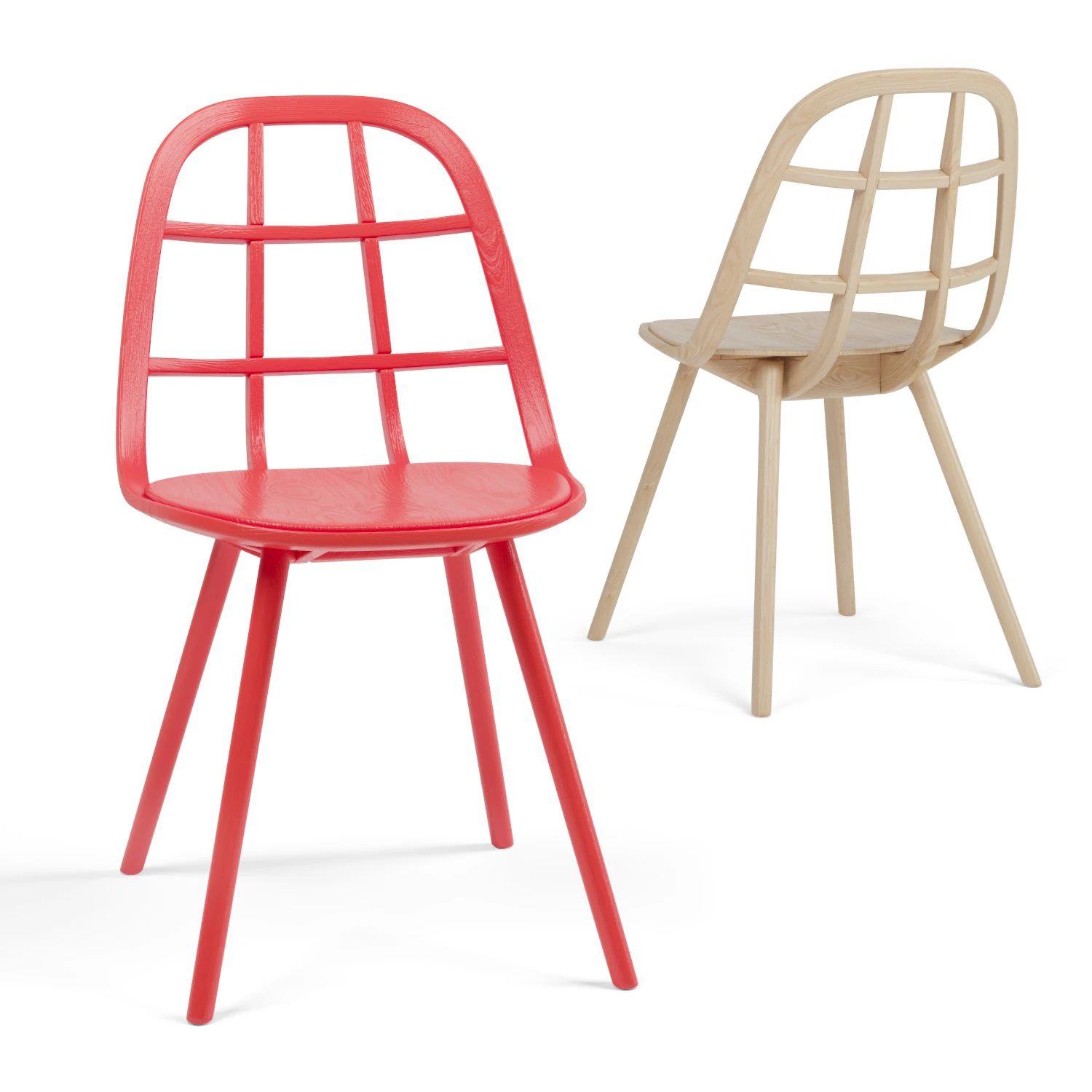 nadia lacquered chair 3D Model .c4d .max .obj .3ds .fbx .stl .blend 