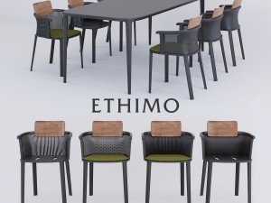 nicolette dining arm chair Model 3D