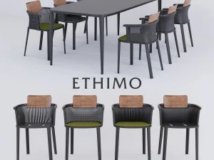 nicolette dining arm chair 3D Model