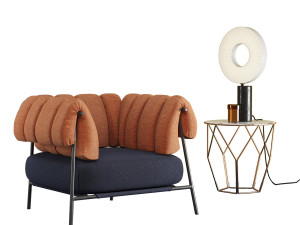 bonaldo tirella and arbor side table Model 3D
