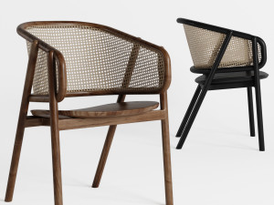 cane armchair Model 3D